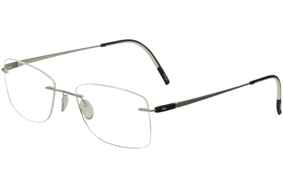 Silhouette Eyeglasses Racing Collection Chassis 5502 Rimless Optical Frame